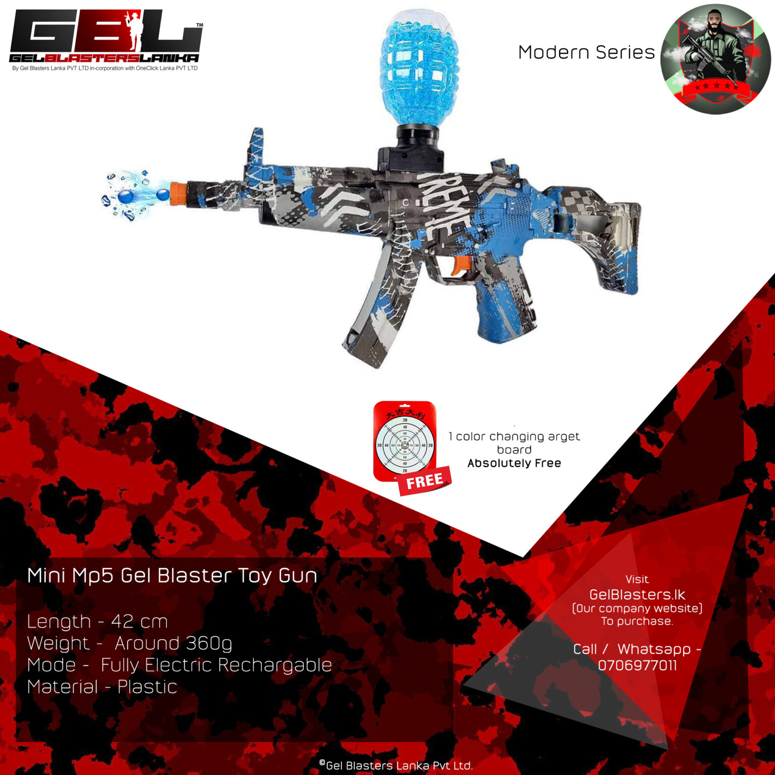 SGM Mini Mp5 Gel Blaster - Gel Blasters Lanka