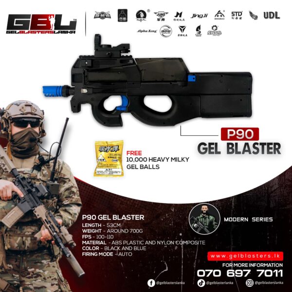 P90 Gel Blaster Toy Gun - Gel Blasters Lanka