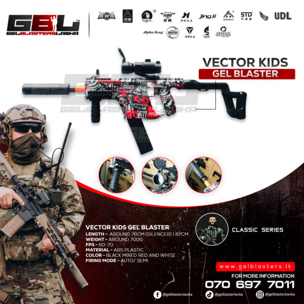 Vector Kids Gel Blaster Toy Gun