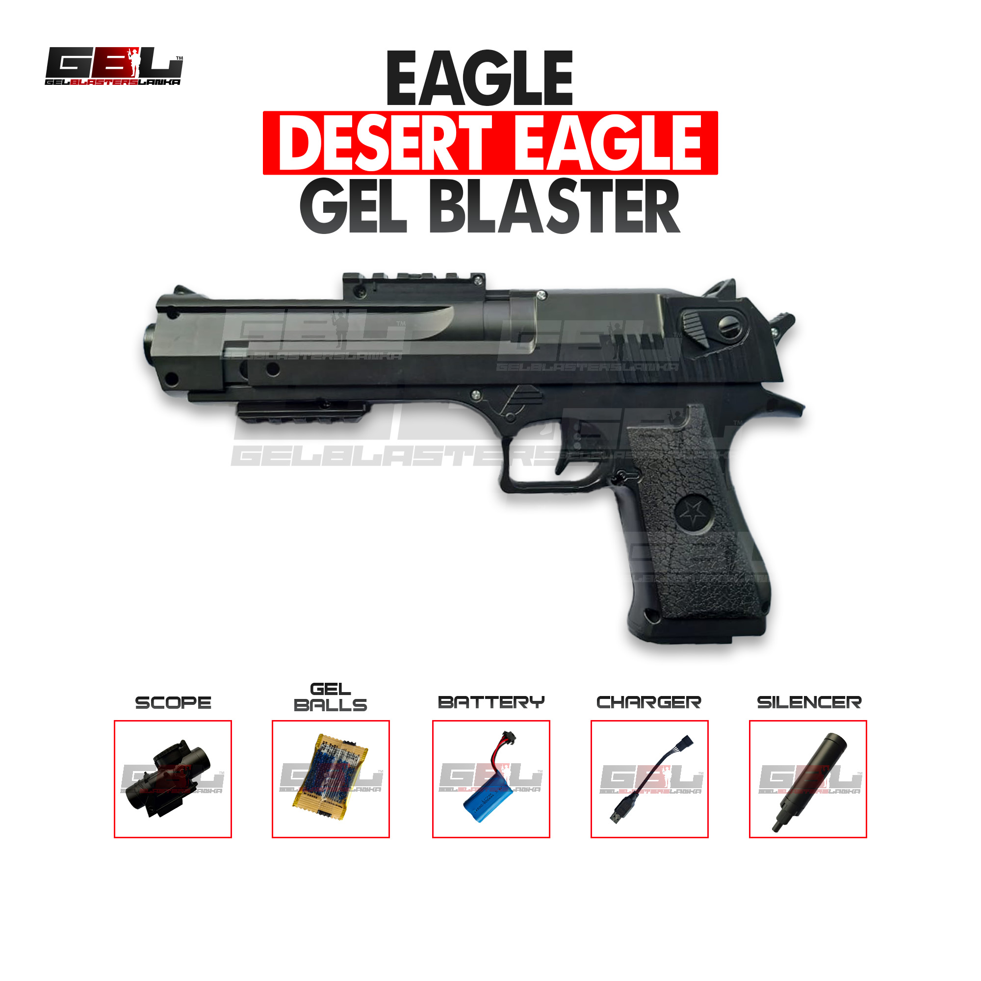 Eagle (Desert eagle) Gel blaster - Image 3