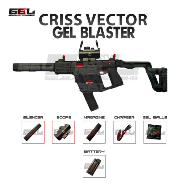 Kriss Vector Mini Single Mag Gel Blaster - Gel Blasters Lanka