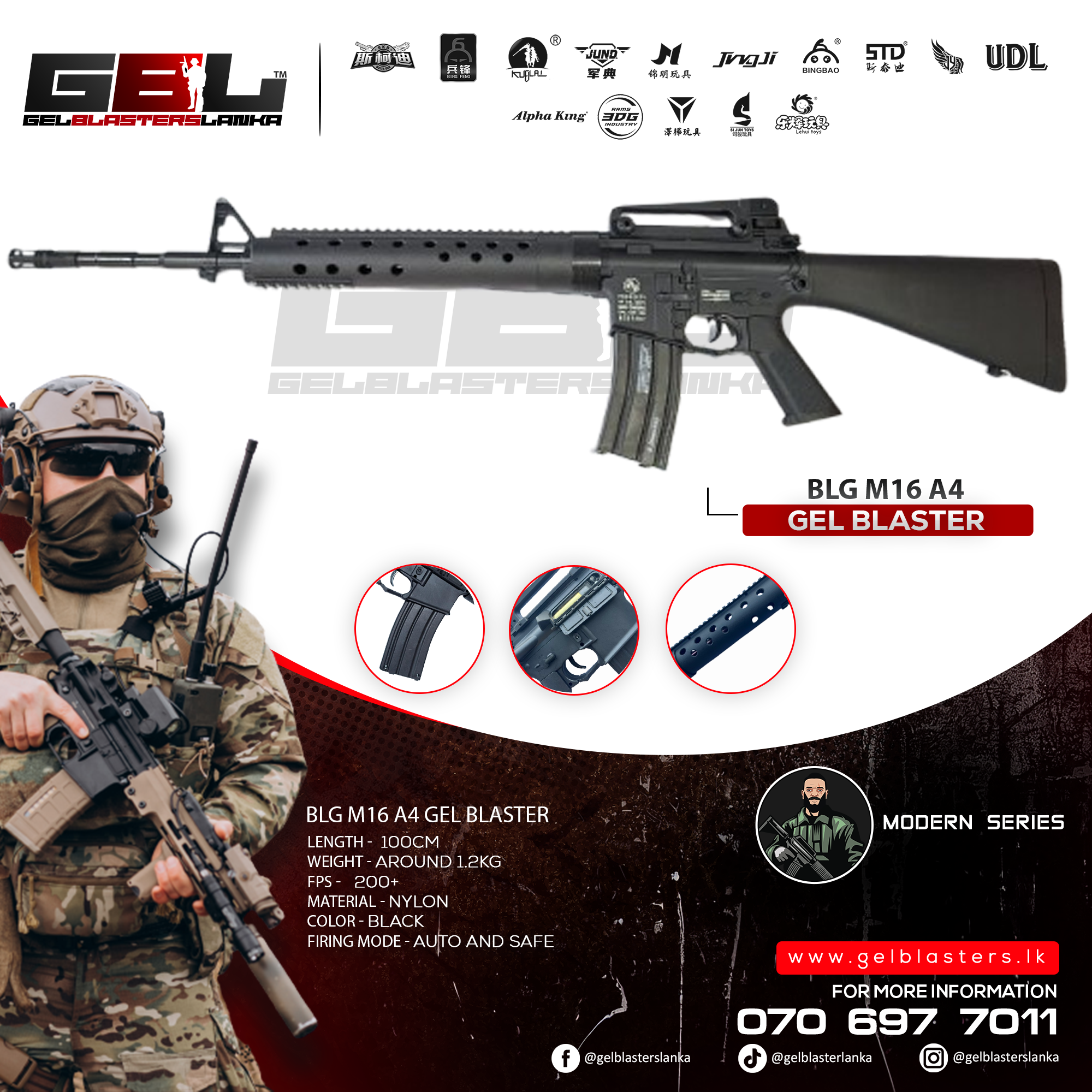BLG M16 A4 Gel Blaster