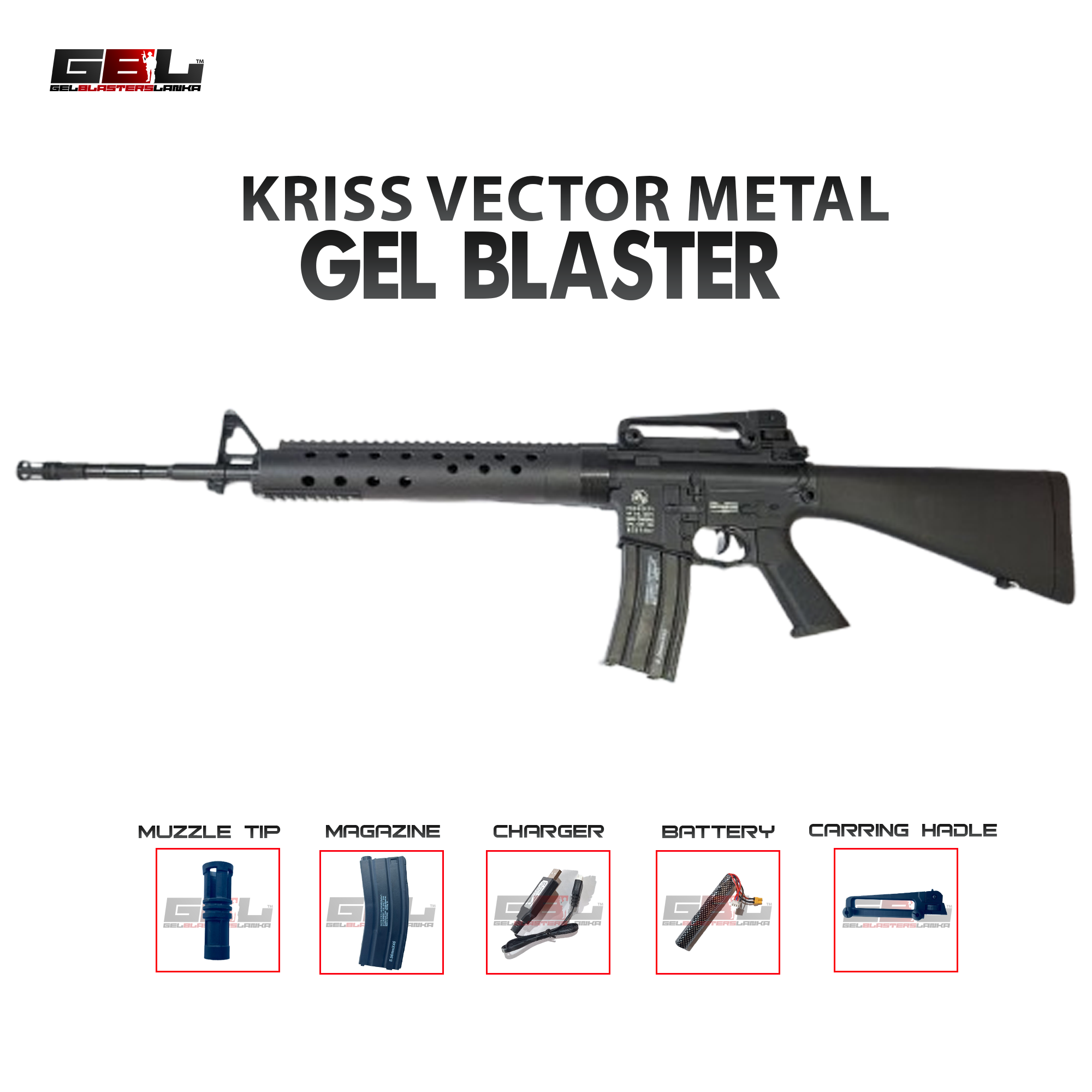 BLG M16 A4 Gel Blaster - Image 3