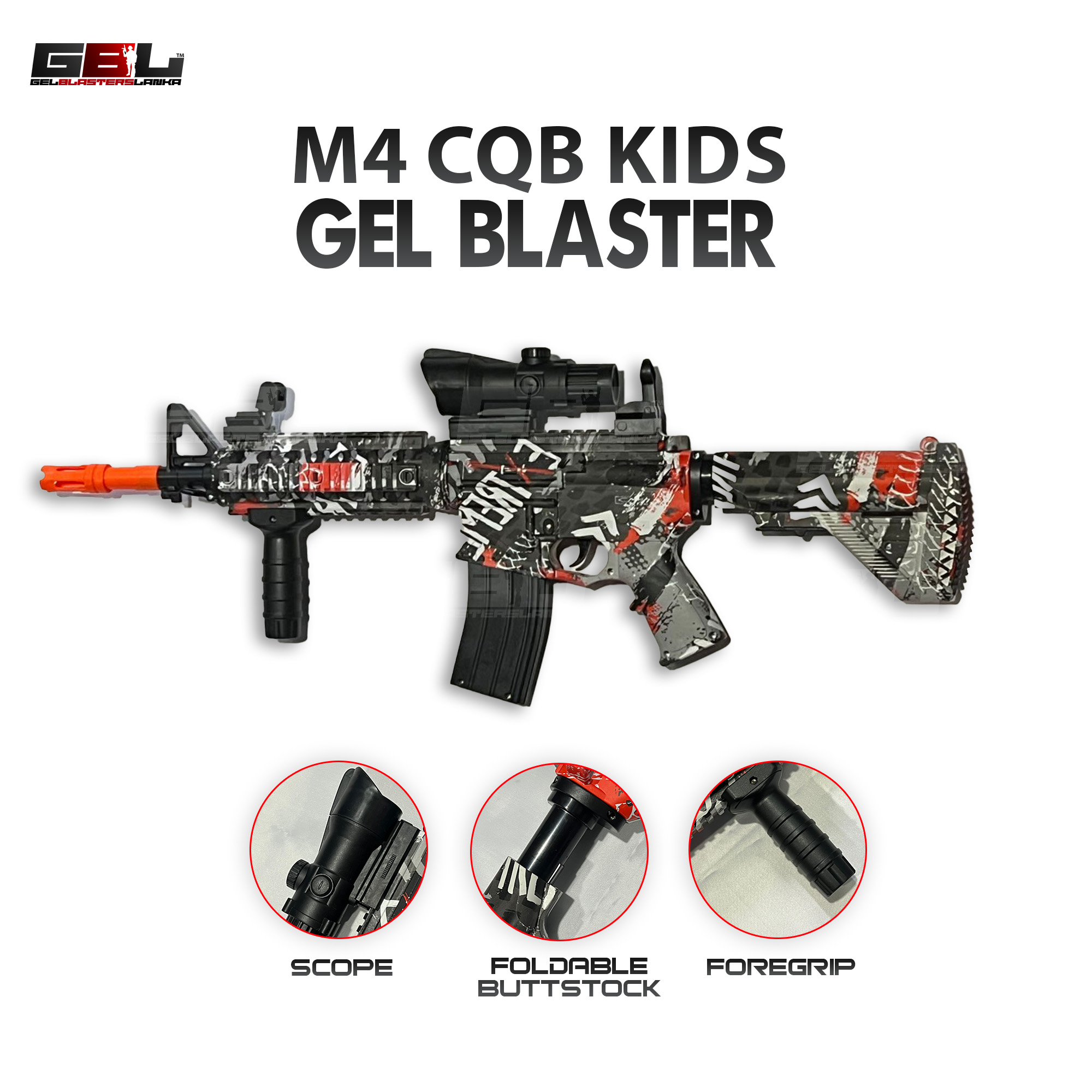 M4 CQB Kids Gel Blaster - Image 2