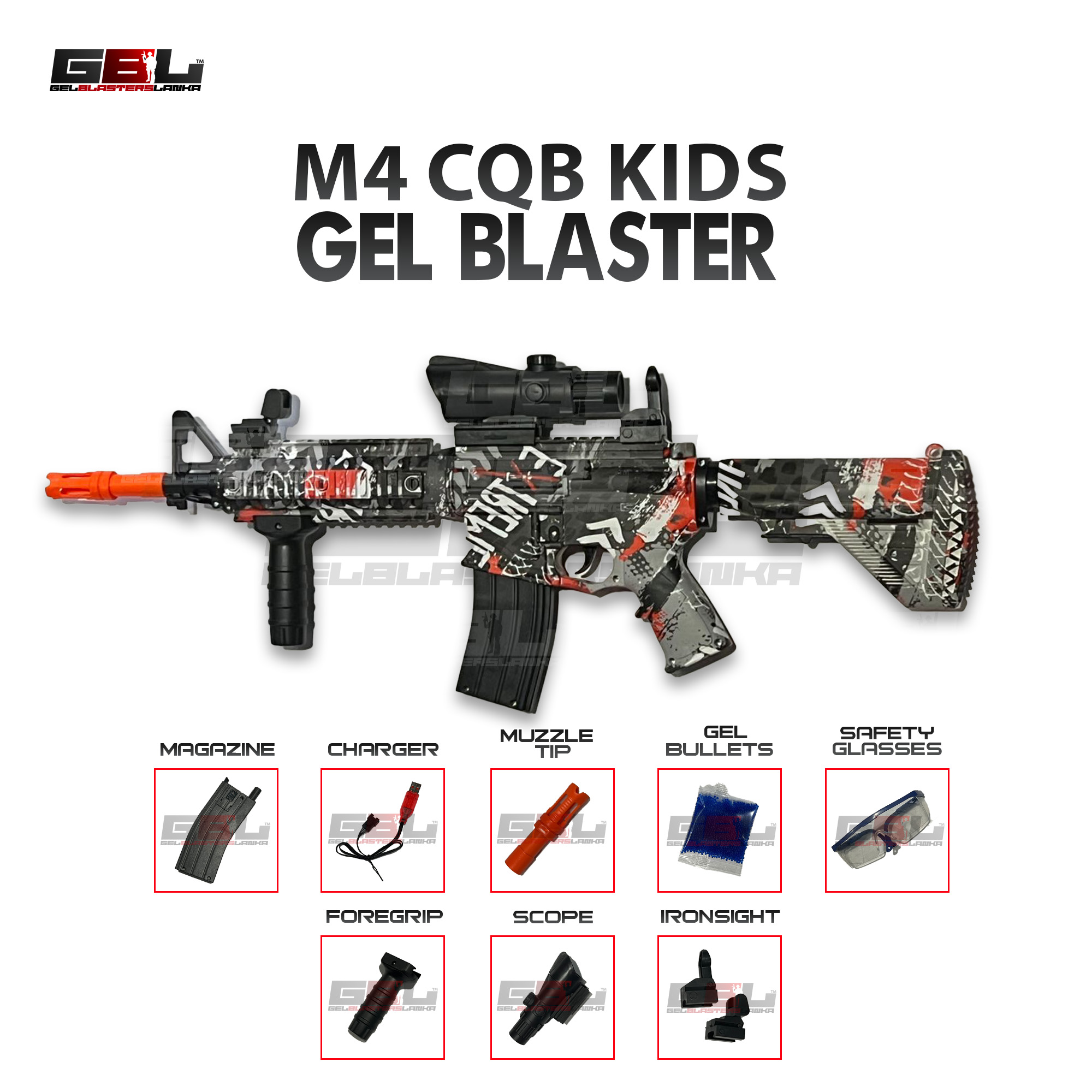 M4 CQB Kids Gel Blaster - Image 3